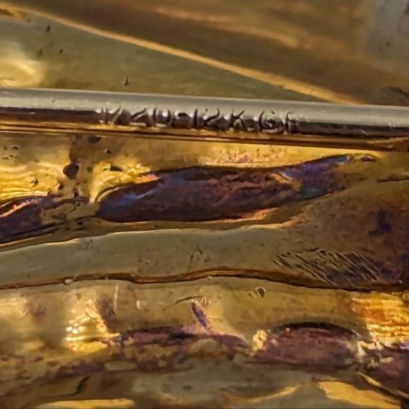 Vintage statement organic/nautical creature motifs abstract Gold Field brooch - Picture 9 of 12